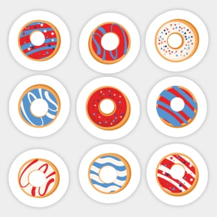 4th of July donuts Sticker